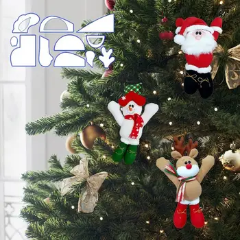 1 Conjunto Natal de Costura Modelo de verniz Acrílico DIY Papai Noel Boneco de neve Elk Modelo de Governante para a Casa de Costura Loja