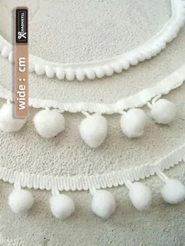 1 Jarda de Luxo Branco Baile de Formatura de Renda para os Franja Guarnição Festa de Casamento Vestido de Gola Cortina de Decoração em Artesanato de Suprimentos Acessórios de Costura