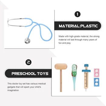 Bebê Com Roupas Médico Kit De Brinquedo Crianças Kits De Crianças Realista Fornecimentos De Escritório Playset Vestidos