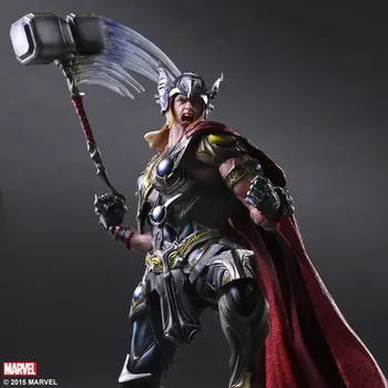 Play Arts Marvel Super-Herói Thor Figura De Ação Do Brinquedo Coleção